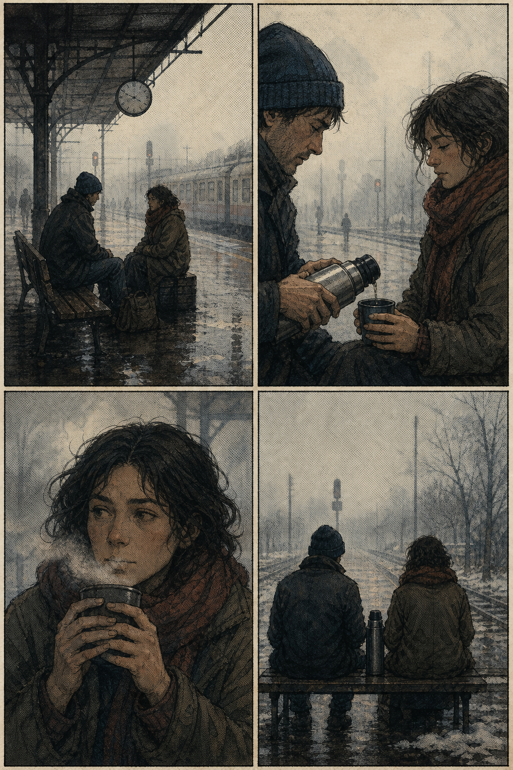 Train Station Coffee — community sample from Graphic Novel Maker